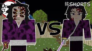 Kokushibo Vs Michikatsu - Minecraft Demon Slayer Mod #Shorts