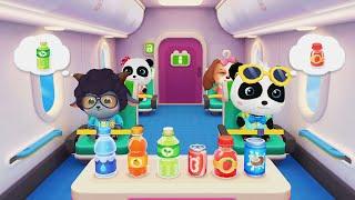 Baby Panda's Flying Adventure: School Bus Fun Takes Off! ️ | BabyBus Gameplay