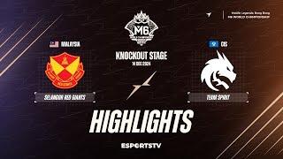 Selangor Red Giants vs Team Spirit HIGHLIGHTS M6 World Championship | SRG vs TS ESPORTSTV