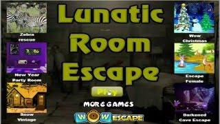 Wow Lunatic Room Escape walkthrough.. .