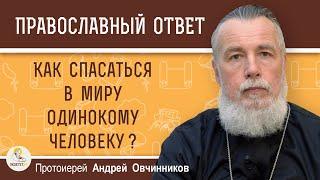 КАК СПАСАТЬСЯ В МИРУ ОДИНОКОМУ ЧЕЛОВЕКУ ?  Протоиерей Андрей Овчинников