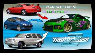 Turn all the cars into Rachel's car / NFS Underground 2