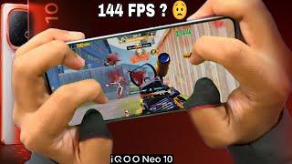 iQOO Neo 10 PUBG test 144 fps ?  I Didn’t Expect This from a budget Phone  #pubg #bgmi #iqooneo10