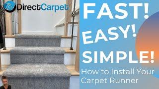 Fast! Easy! Simple! Carpet Runner Installation DIY Friendly