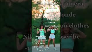 Pick a sister! #preppy #tiktok #dance #preppygrwm #youtubeshorts #skincaremakeup #aesthetic