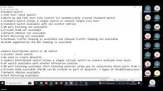 VMWare vCenter Standard Switch vs Distributed Switch explained in Tamil | Know about dV Switch