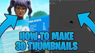 How To Make 3D Fortnite Thumbnails In Blender (Better Than SFM) Updated