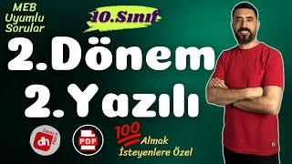 10.SINIF 2.DÖNEM 2.YAZILI SORULARI (MEB Sınav Soruları)  (10 Edebiyat Sınava Hazırlık Çalışması)