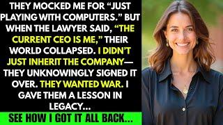 THEY LAUGHED WHEN I SAID I BUILT A COMPANY — AT THE WILL READING, THEY CALLED ME BOSS...