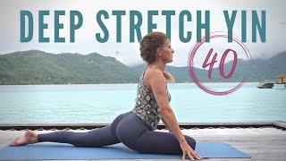 Deep Stretch Yin Yoga {40 Min} | Intermediate Sequence to Melt Tension