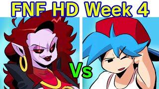 Friday Night Funkin' HD Mod Week 4 Update - FULL WEEK + Cutscenes (FNF HD Mod/Hard) M.I.L.F Anime