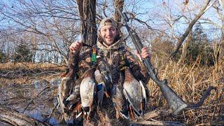 Hunting Stud Wood Ducks and Mallards in a Secret Timber Hole!!