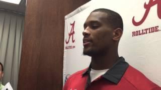 Alabama player reacts to Wisconsin's Michael Caputo concussion