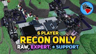 Recon Base + Support Only (6 Players, Raw Gameplay) | Tower Blitz [ROBLOX]