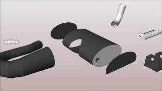 Virtual Box Exhaust - Vespa PX 200 - Auspuff Animation - VESPMOTO