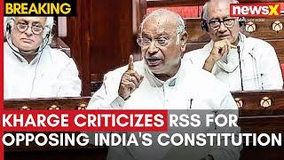 Constitution Debate: Kharge Criticizes RSS for Opposing India's Constitution and Tricolour | NewsX