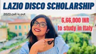 Lazio disco scholarship- Fully funded scholarship - Know everything about this scholarship in Italy