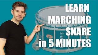 Learn how to play marching snare in 5 minutes