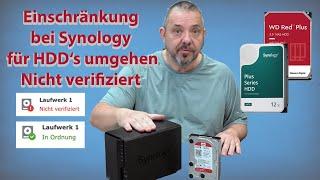 Synology Disk  Meldung «Nicht verifiziert» - Da ist die Lösung für das Problem