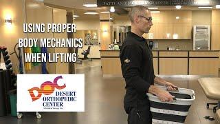 Proper Body Mechanics When Lifting