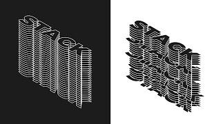 Inkscape Tutorial : Isometric Interpolate Text Effect