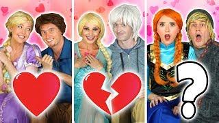 DISNEY PRINCESSES ELSA VS ANNA VS RAPUNZEL BOYFRIEND TAG. Totally TV