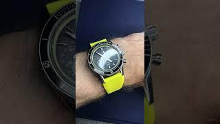 OhMyStrap! yellow rubber band X HTD Jungle Chronograph #watches #htd #chronograph #uhr #ohmystrap