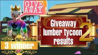 Lumber Tycoon 2 - Giveaway Results