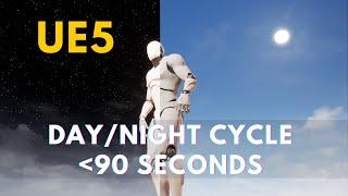 Unreal Engine 5 - Create a day night cycle in 90 seconds