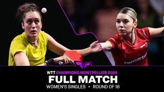 FULL MATCH | MANIKA BATRA vs Bernadette Szocs | WS R16 | #WTTMontpellier 2024