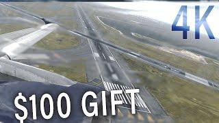 AMAZING GRAPHICS! Spectacular X-Plane 11 flight from Boston to Washington | 4K