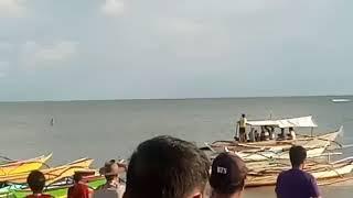 karera ng bangka sa brgy bantigue, pagbilao que.