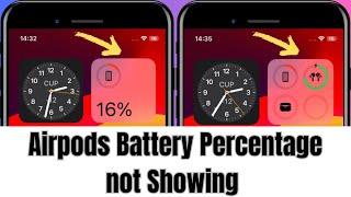 Airpods Battery Percentage not showing | How to fix Airpods Battery Percentage not showing on iphone