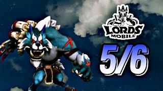 Lords mobile - Сумрачный Волк Фенрир 5 стадия|Challenge Grim Wolf Fenrir stage 5 (5/6).