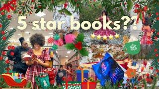 reading books you rated 5 stars ⭐️⭐️⭐️⭐️⭐️ book shopping, cozy reads + book haul | bookmas day 11