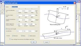 MAXSURF Multiframe - Sea Motion Loads