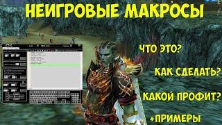 Неигровые макросы в Lineage 2 Essence.