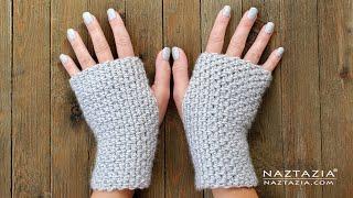 How to Crochet Easy Fingerless Gloves Mitts DIY Tutorial and Pattern for Easy and Quick Gifts