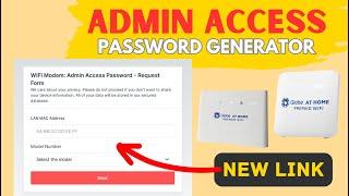 May bagong Admin Access Password Generator na Website (2024 Update)