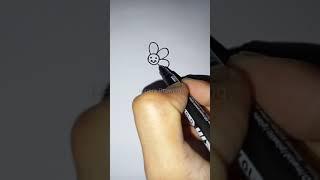 how to draw a good morning flower with smiling face#shorts#як #como#art# #shortvideo#drawing#1M