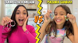 QUEM FIZER A MELHOR PULSEIRA DE MIÇANGAS COM TRÊS CORES GANHA | O MUNDO DE LARISSA