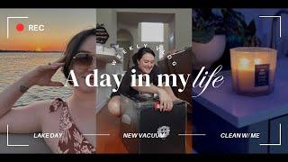 WEEKLY VLOG (bestie’s birthday, lake day, new vacuum, + cleaning motivation/mom life ASMR)