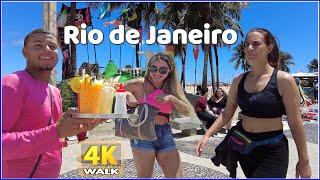 【4K】WALK Brazil Rio de Janeiro  Copacabana Orla Travel vlog