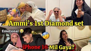 Surprising Ammi with diamond set   | iPhone 16 mil Gaya? | I got emotional 