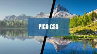 Web Developers : It's PICO time