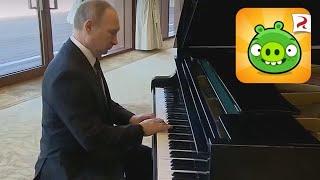 Putin plays Bad Piggies on piano