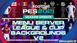 PES 2021 FULL League & Cup Backgrounds V2 AIO (UCL, World Cup, Premier League, More !)