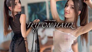 [4K] Transparent Dress | Try on Haul with Aiwa (2024)11