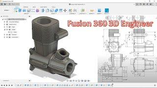 Fusion 360 Tutorial #66 | 3D Model Advanced Engineer Design