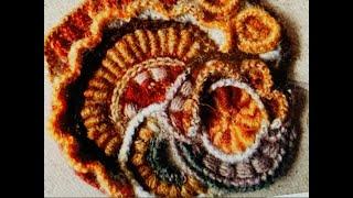 ФРИФОРМ  крючком :  ПОЧТОВЫЕ  СТОЛБИКИ , РАКУШКА   Школа   Ирины Кузнецовой. Crochet Freeform